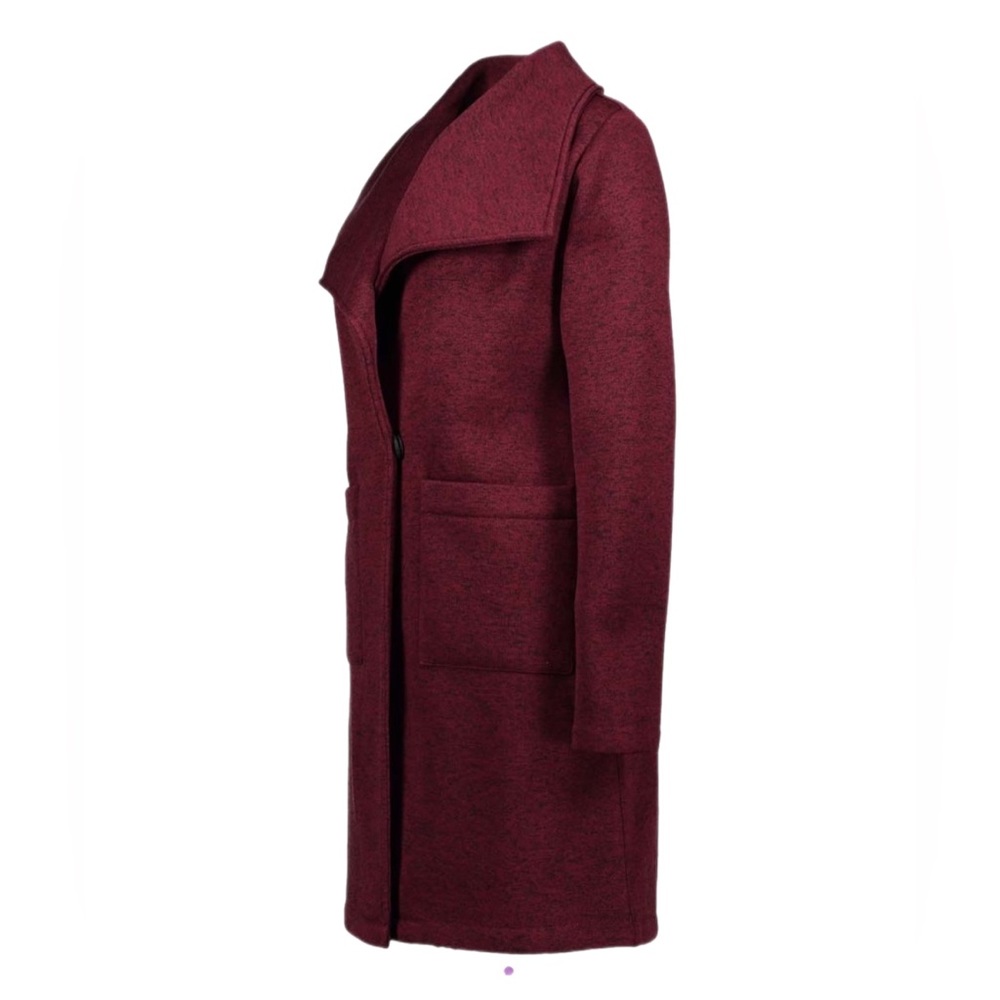 New STEVE MADDEN Open burgundy coat - Picture 3 of 4